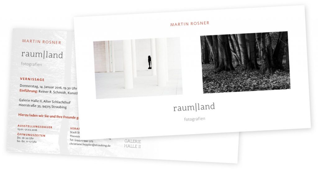 »raum|land«, Galerie Halle II, Alter Schlachthof in Straubing